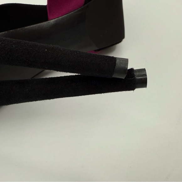 Gianni Marra Color Block Suede/Leather/Satin Ankle Strap Pointy Toe Platform - Picture 11 of 17